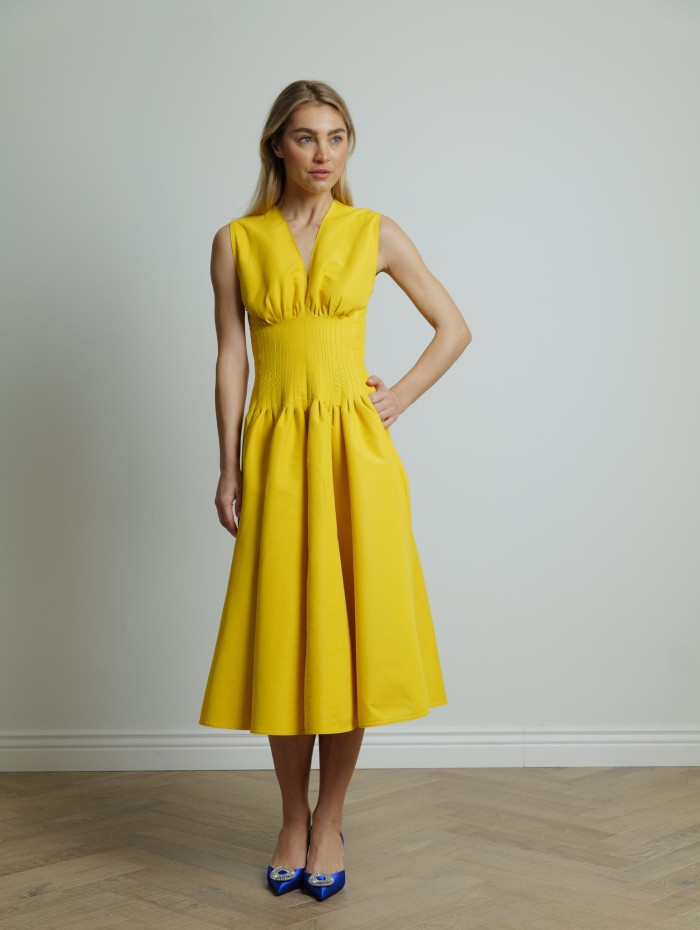 Robe sans manches jaune - Maison Rabih Kayrouz - Mademoiselle Pearl