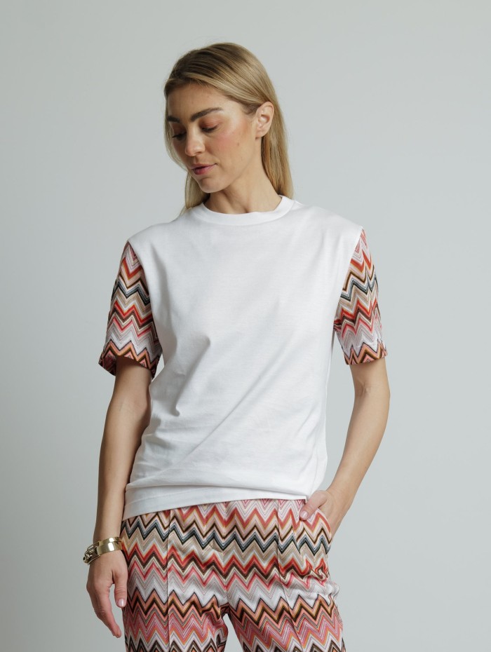 T-shirt à motifs - Short Sleeve - Missoni - Mademoiselle Pearl