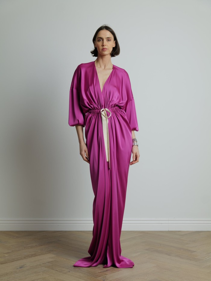 Robe longue fuchsia - Maison Rabih Kayrouz