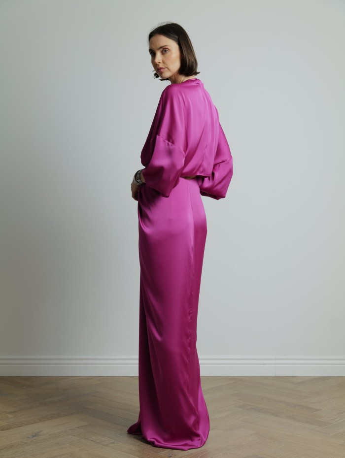 Robe longue fuchsia - Maison Rabih Kayrouz