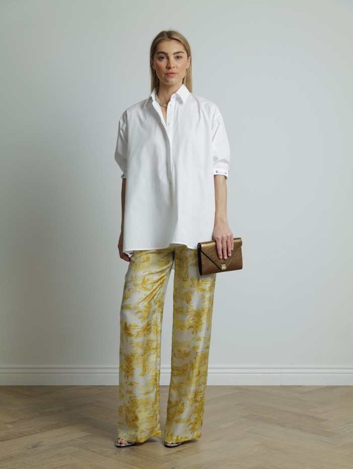 Pantalon jaune - Zeus - Max Mara Studio - Mademoiselle Pearl