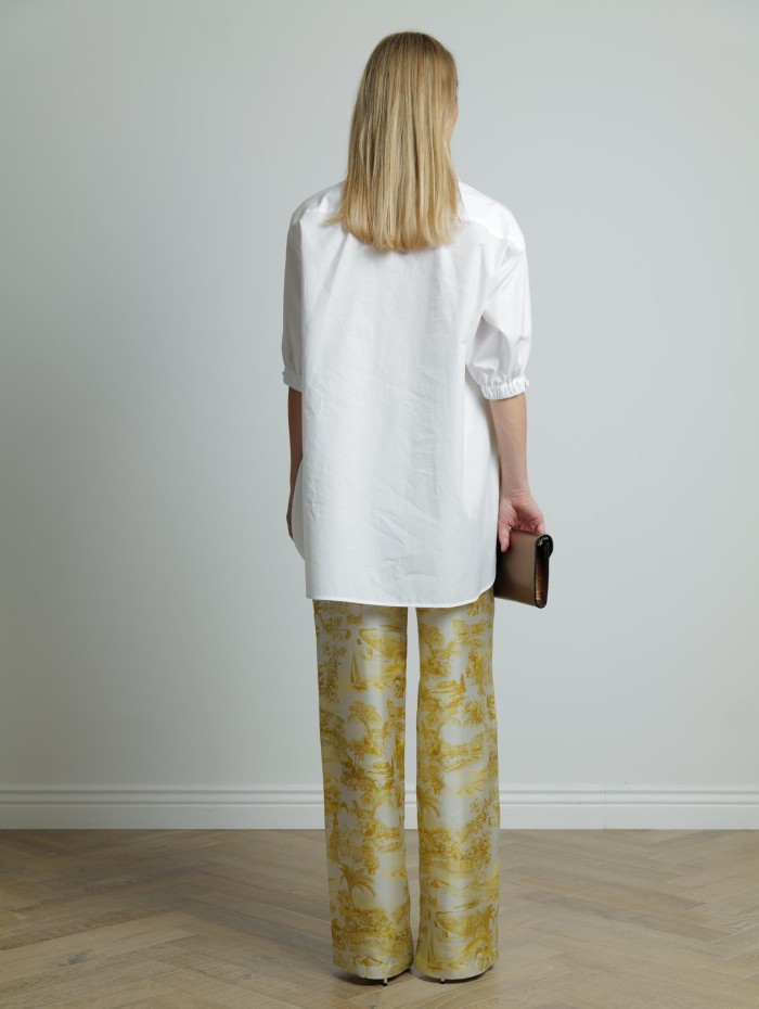 Pantalon jaune - Zeus - Max Mara Studio - Mademoiselle Pearl