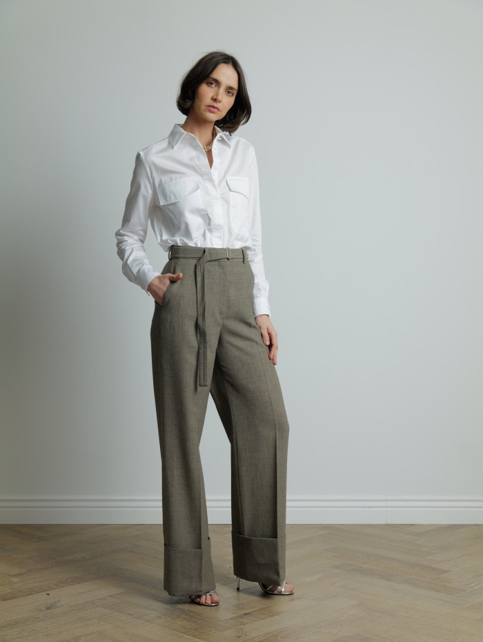 Pantalon large en laine - Lanvin - Mademoiselle Pearl