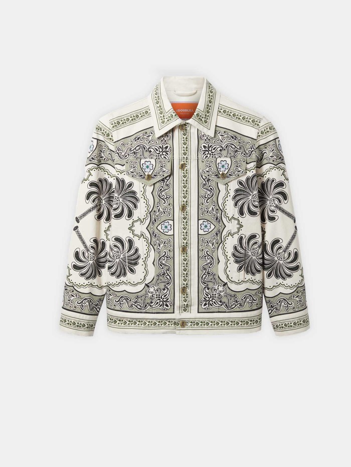 Veste en jean bandana - JJ Jean Jacket - La DoubleJ - Mademoiselle Pearl